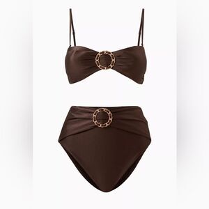 Zimmermann Buckle Detailed Bikini Set